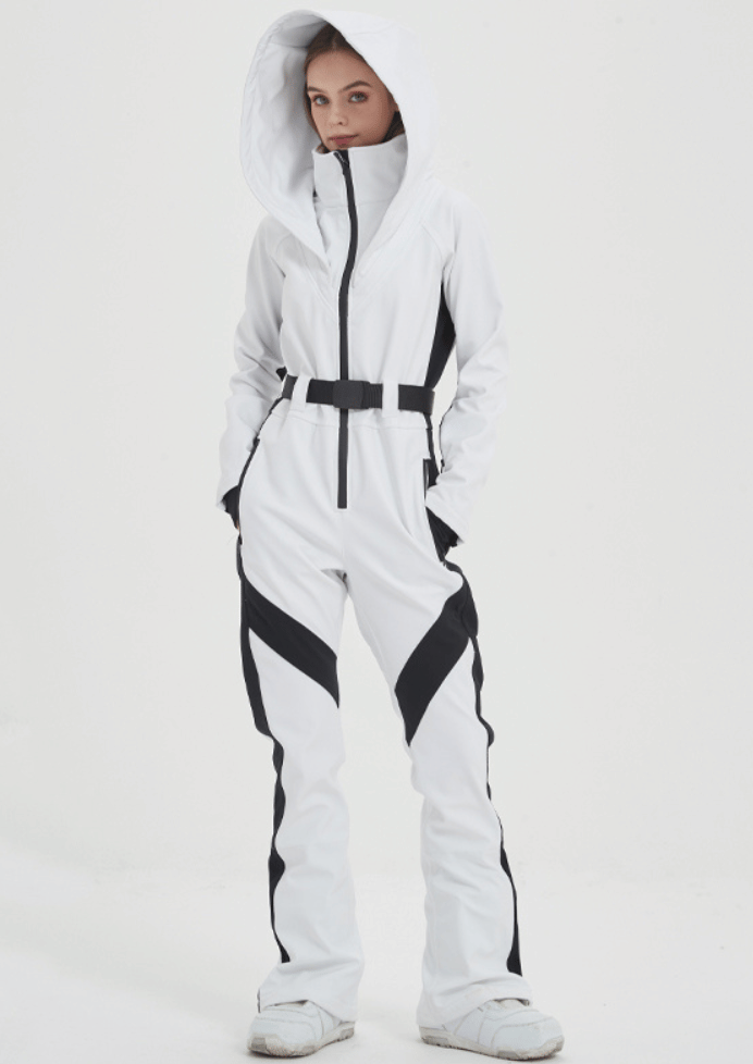 White one piece ski suit online